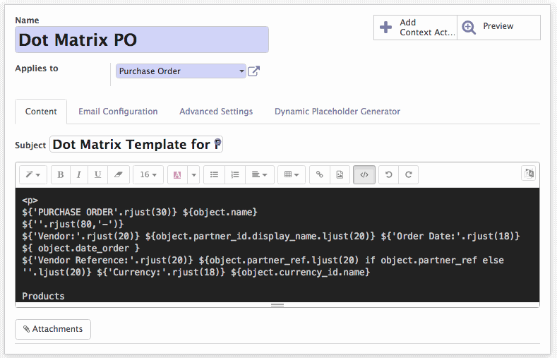 Odoo image and text block