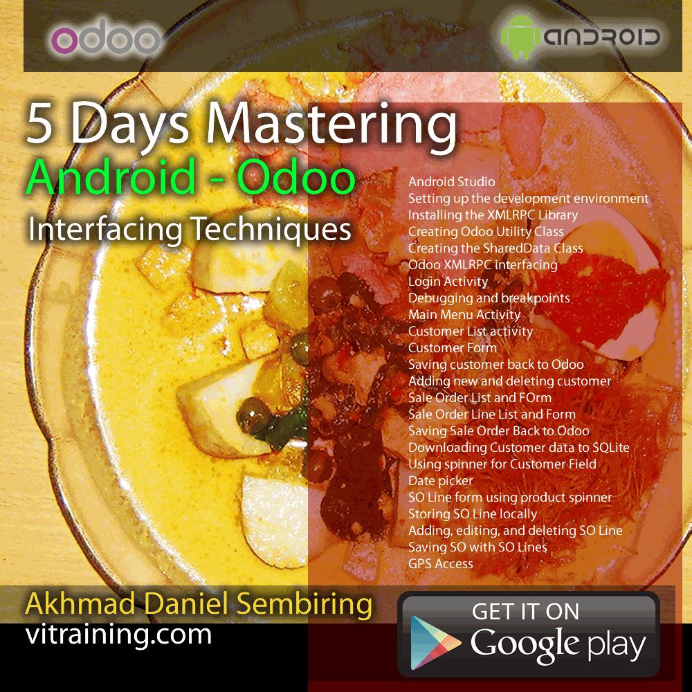 5 DAYS MASTERING  ODOO – ANDROID INTERFACING TECHNIQUES